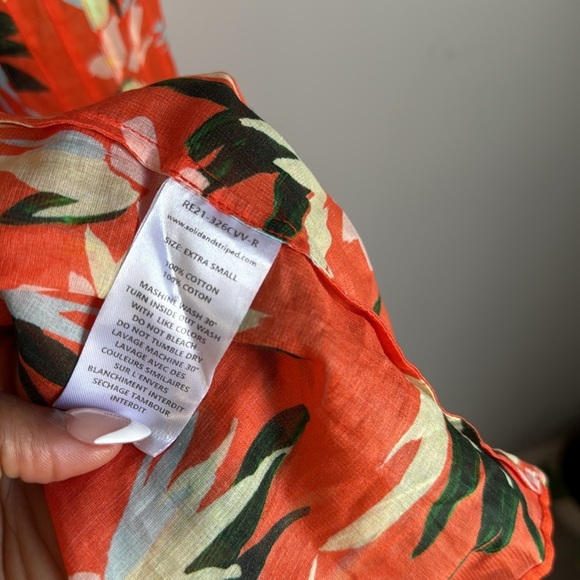 SOLID & STRIPED Tilda Dress Orange XS - Picture 6 of 15